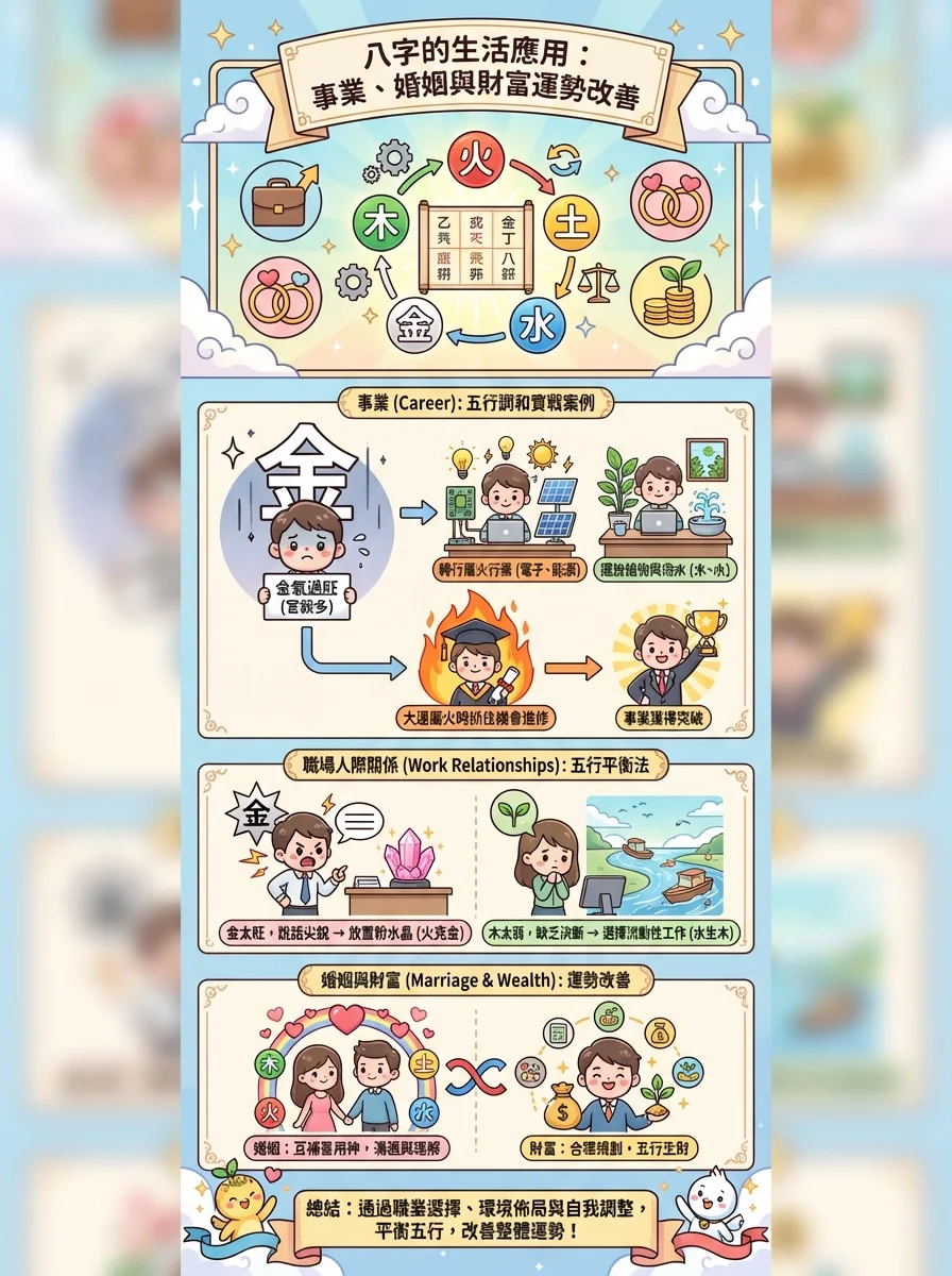 八字的生活應用：事業、婚姻與財富運勢改善