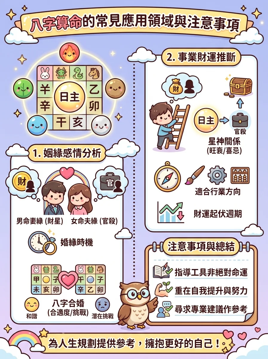 八字算命的常見應用領域與注意事項