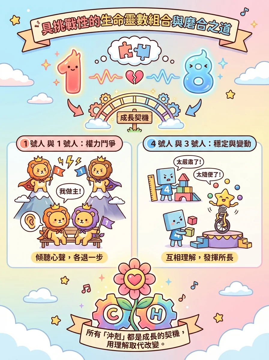 具挑戰性的生命靈數組合與磨合之道