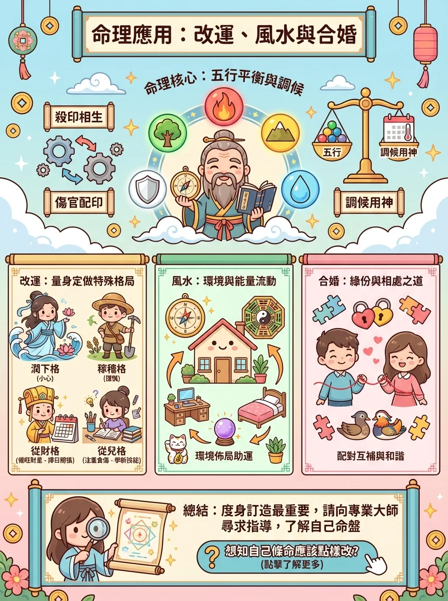 命理應用：改運、風水與合婚