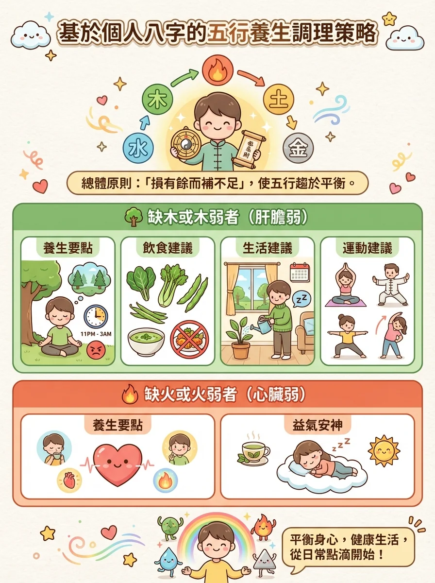 基於個人八字的五行養生調理策略