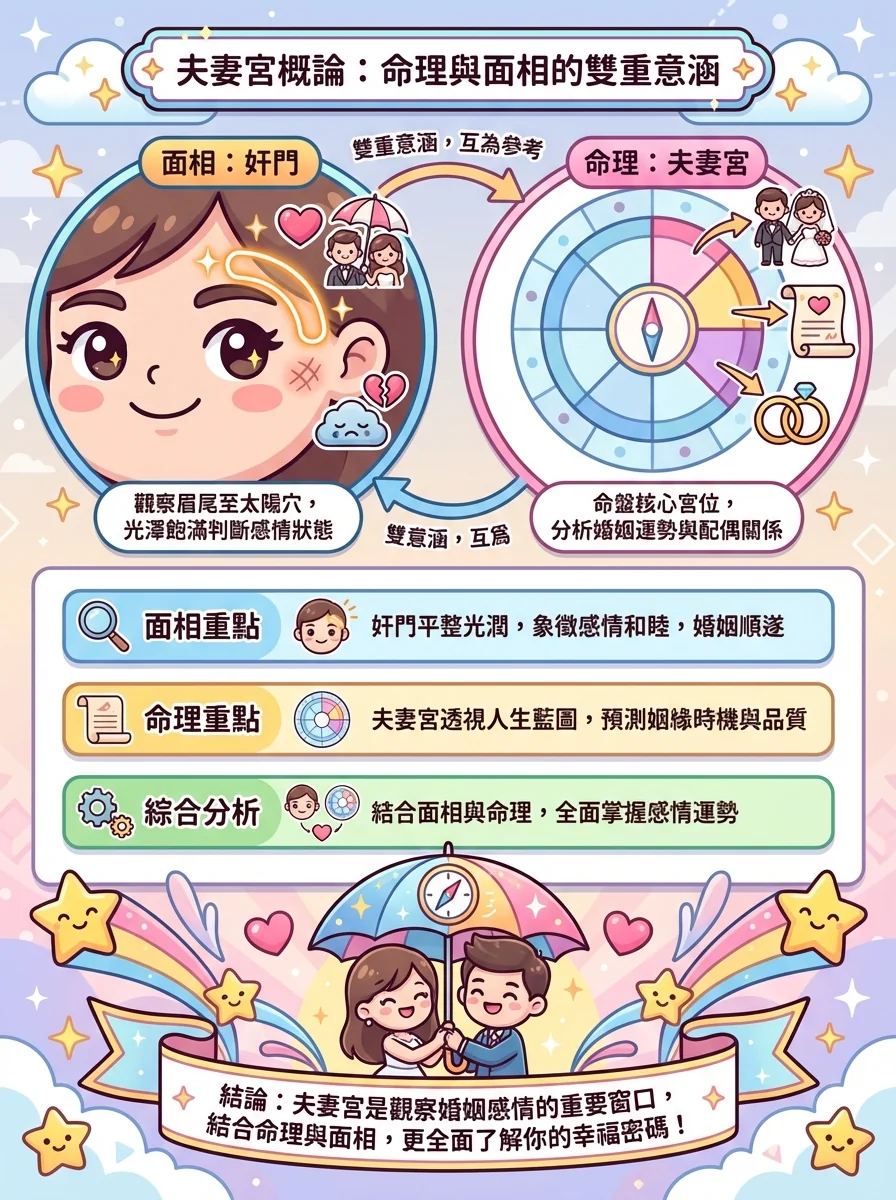 夫妻宮概論：命理與面相的雙重意涵