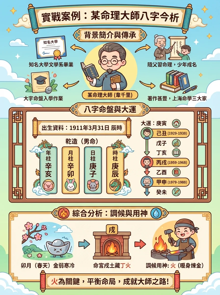 實戰案例：某命理大師八字今析