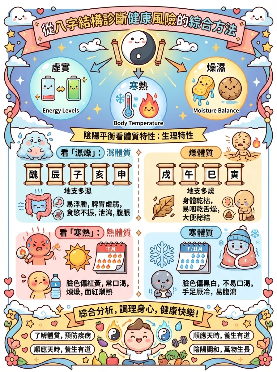 從八字結構診斷健康風險的綜合方法