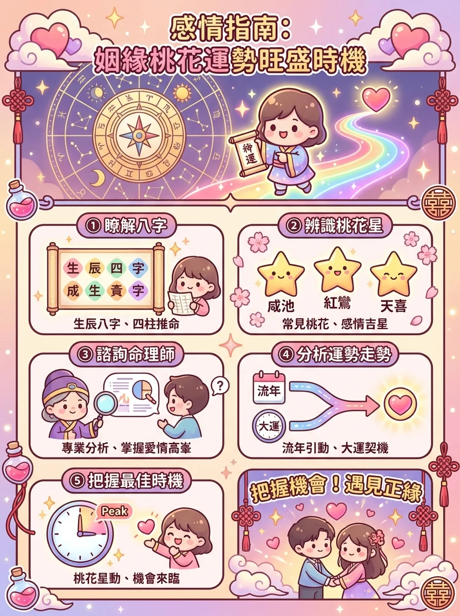 感情指南：姻緣桃花運勢旺盛時機