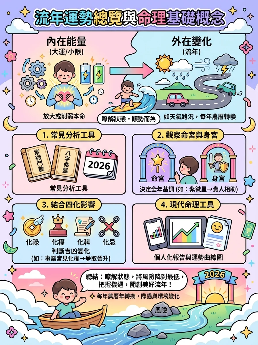流年運勢總覽與命理基礎概念
