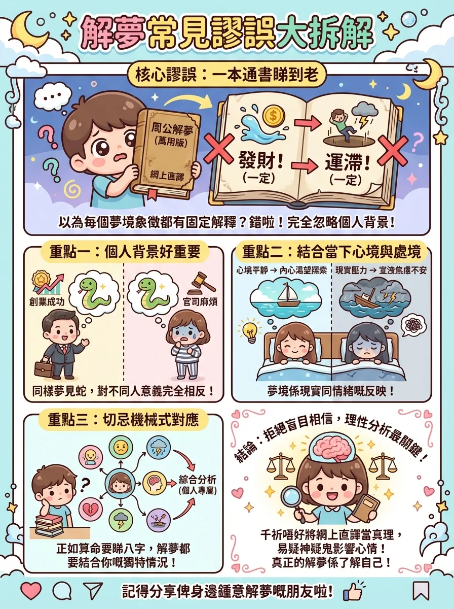 解夢常見謬誤大拆解